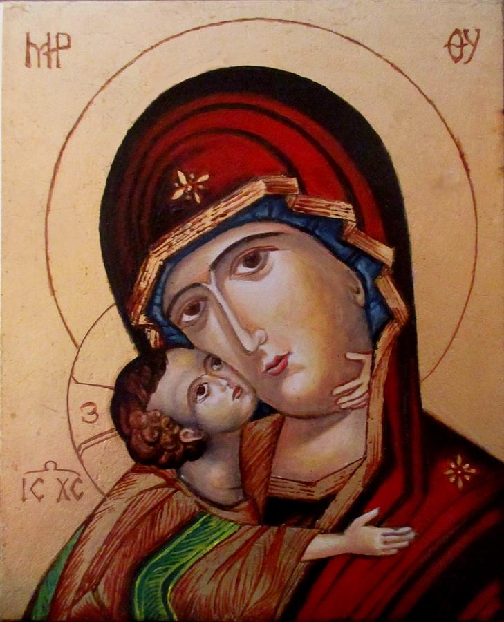 Mary Painting - St. Mary Ver.3 by Sorin Apostolescu
