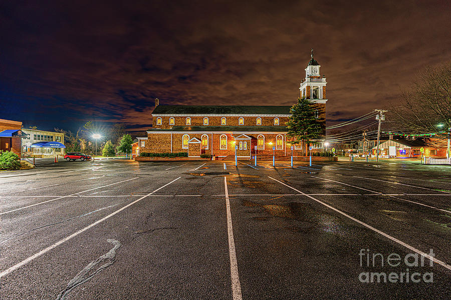St. Marys at Night Photograph by Sean Mills