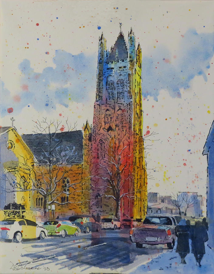 St Marys Cathedral, Kingston Painting by David Gilmore