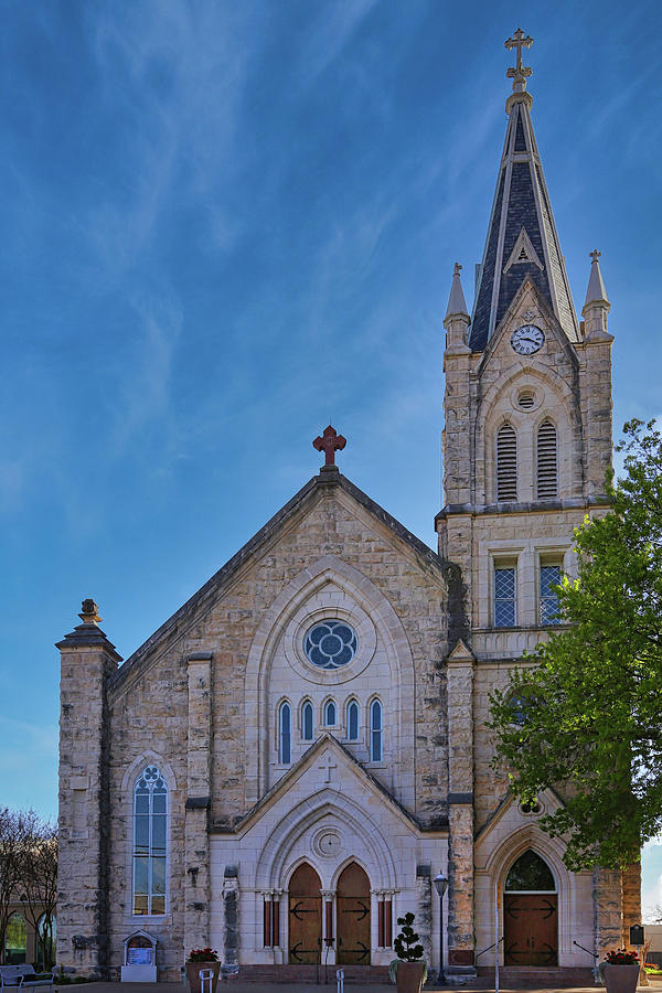 St. Mary's Catholic Church Fredericksburg Texas Photograph By Judy 