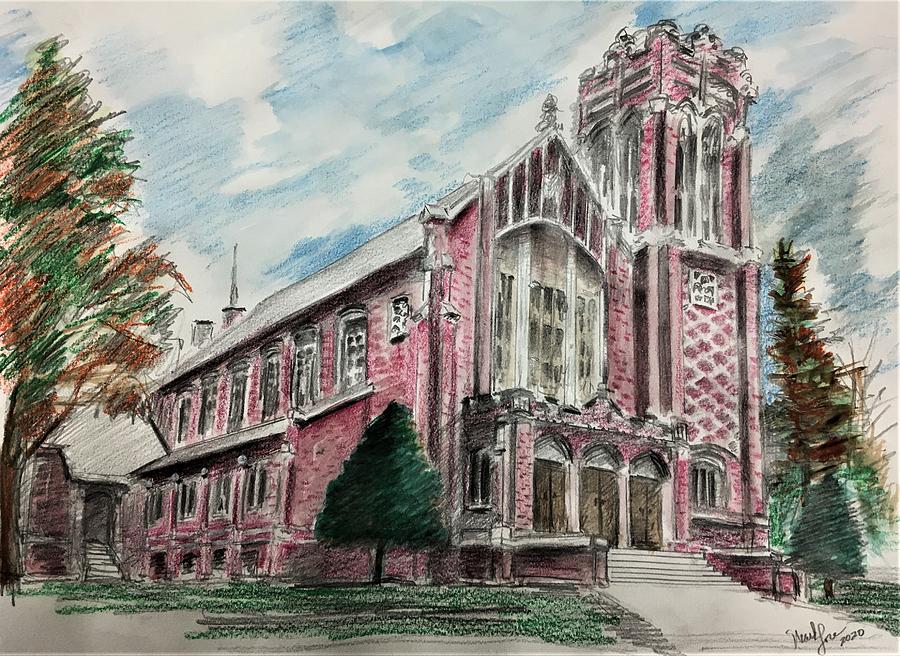 St. Marys Church Drawing by Mark Lore