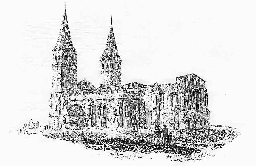 St Marys Church, Reculver Drawing