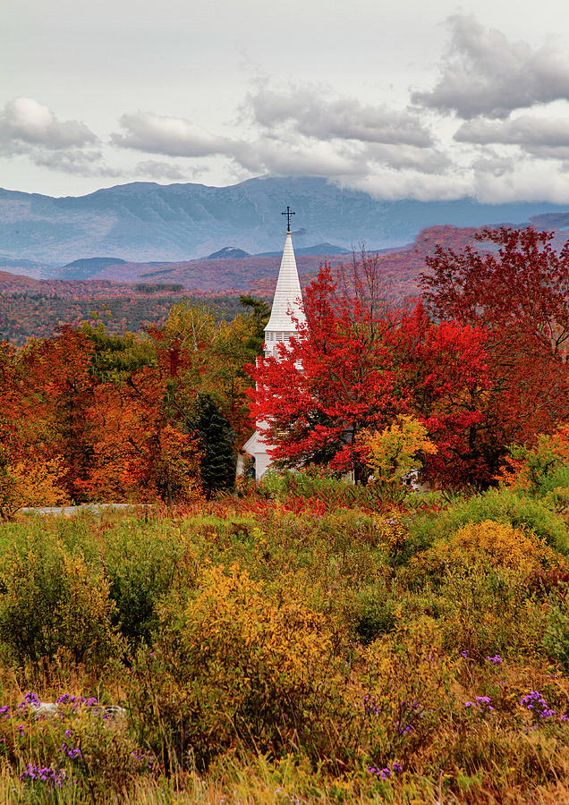 St. Matthews Episcopal Chapel In The Fall  Photograph by Betty Pauwels