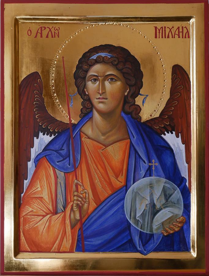 St Michael Archangel Painting by Ian Knowles - Fine Art America