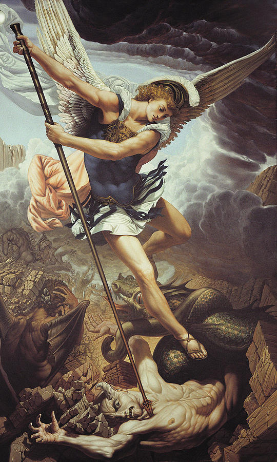 Archangel  Michael  #1 Painting by Kurt Wenner