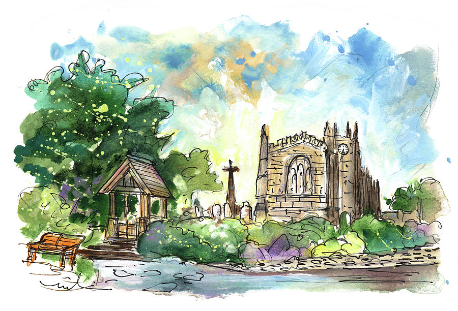 St Michaels Church In Coxwold Painting by Miki De Goodaboom