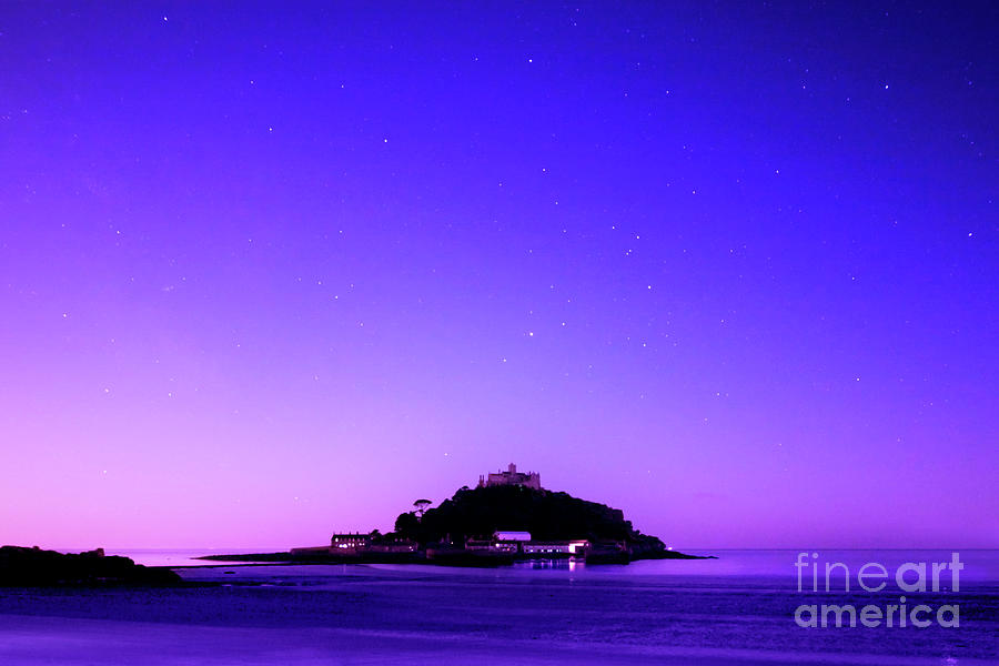 St Michaels Mount at Night Photograph by Terri Waters