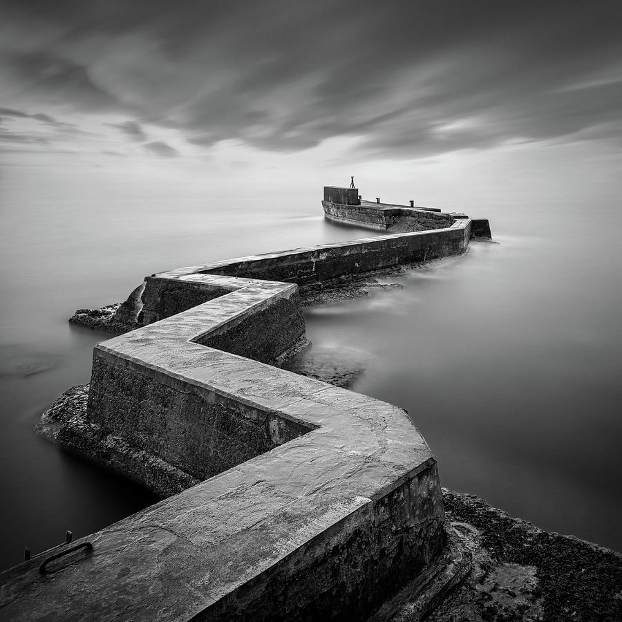 Pier Photograph - St Monans Breakwater by Dave Bowman