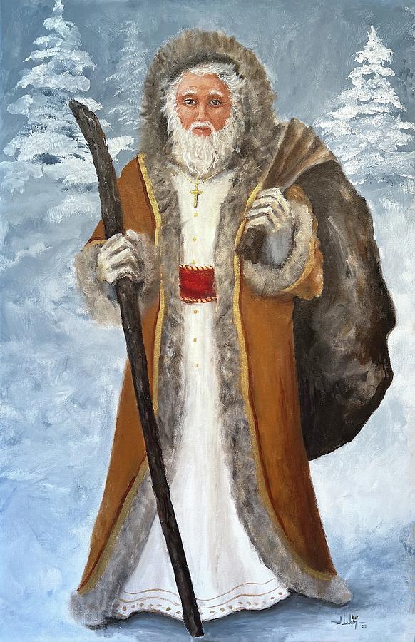 Worlds of Santa 2 Painting by Alan Lakin - Fine Art America