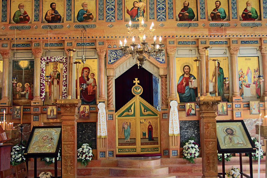 St Nicolas Greek Orthodox Icons Photograph by Munir Alawi