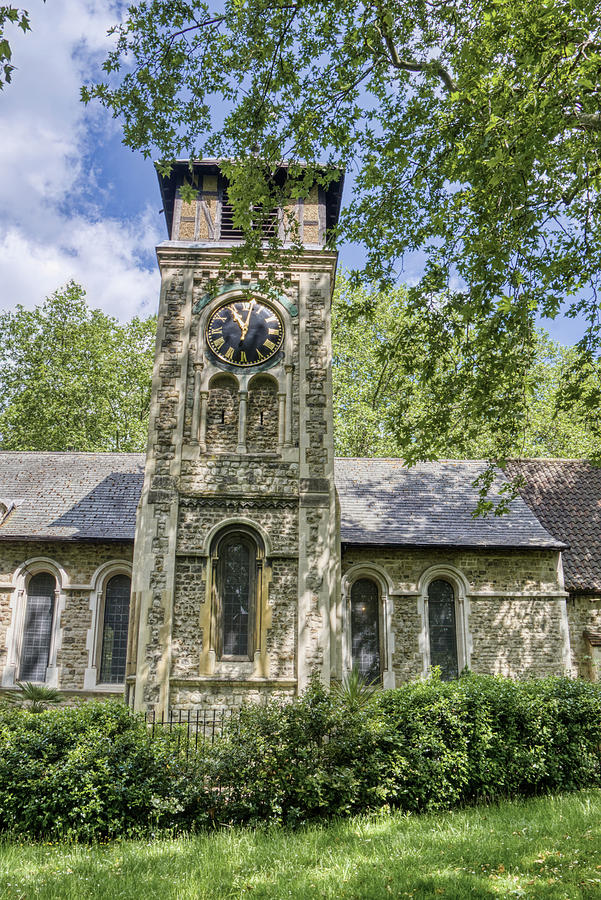 St Pancras Old Church Clock Tower Photograph by Raymond Hill