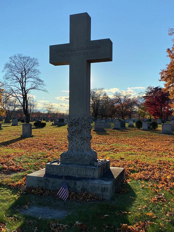 St Patricks Cemetery Peter W.Reilly Photograph By Maria Trombas - Fine ...