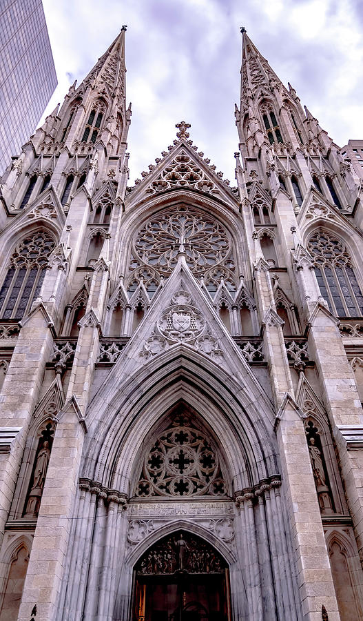 St Patricks Church architecture in new york city Photograph by Alex Grichenko