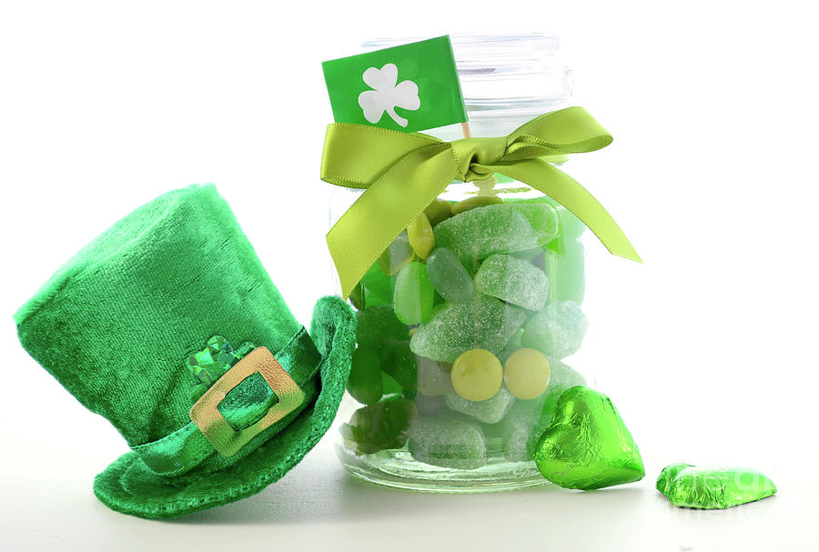 Candy Photograph - St Patricks Day Candy by Milleflore Images