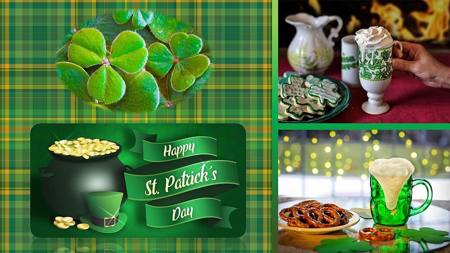 St. Patricks Day Celebration Mixed Media by Nancy Ayanna Wyatt