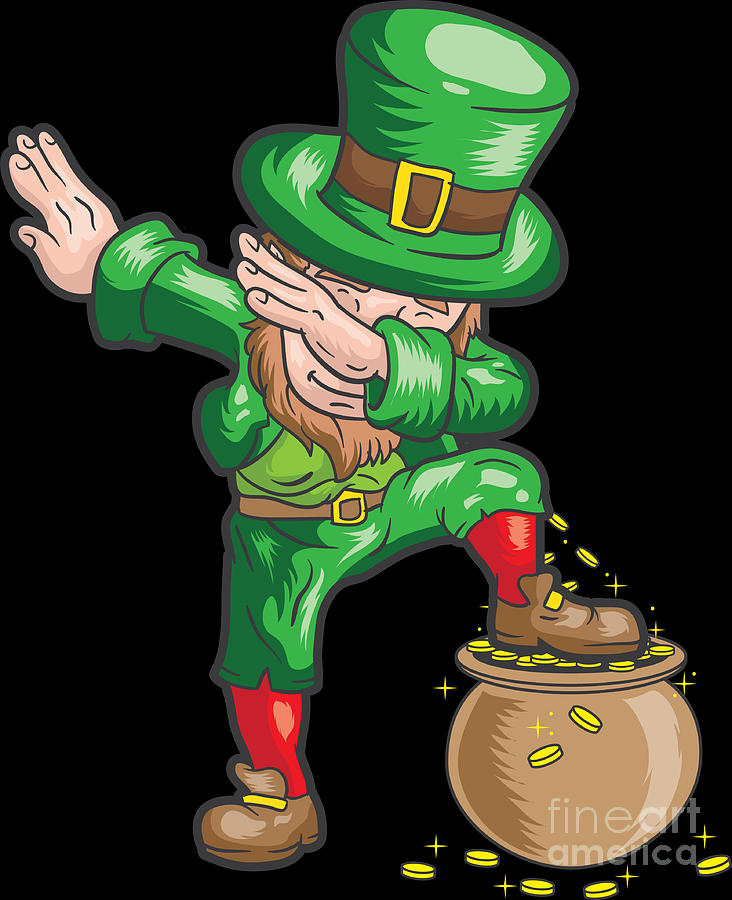 St Patricks Day Dabbing Leprechaun St Paddy Gift by Haselshirt