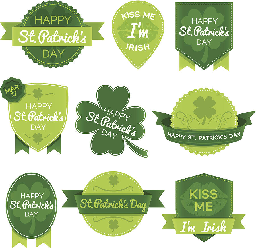 St. Patricks Day Elements Drawing by Filo
