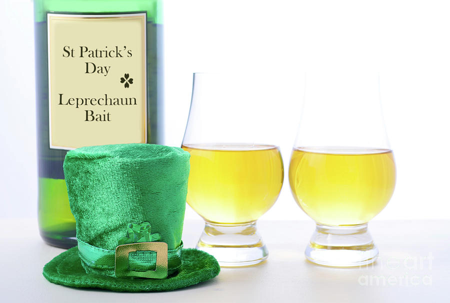 Bottle Photograph - St Patricks Day Irish Whisky  by Milleflore Images