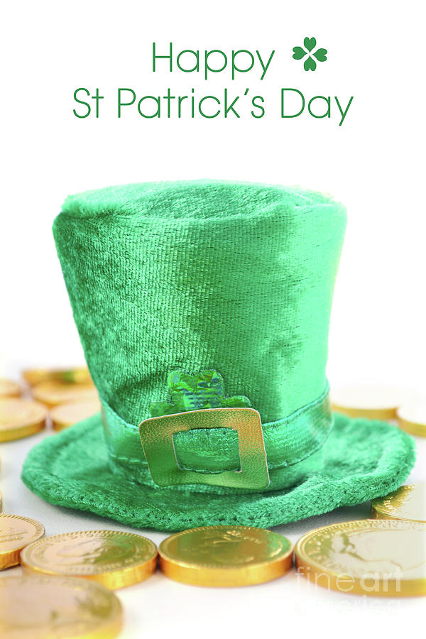 St Patricks Day leprechaun hat.  Photograph by Milleflore Images