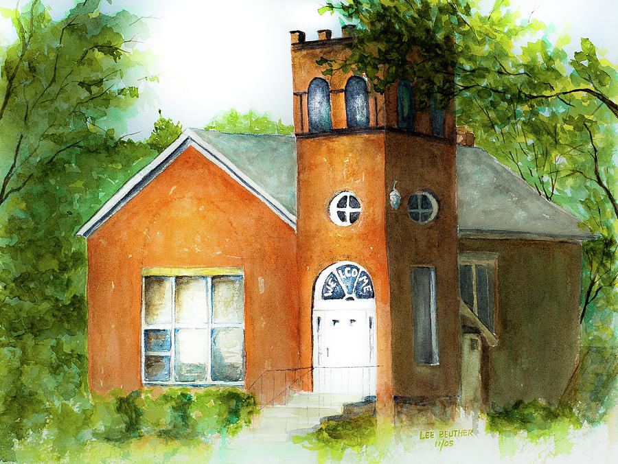 St. Patricks Episcopal Church Painting by Lee Beuther