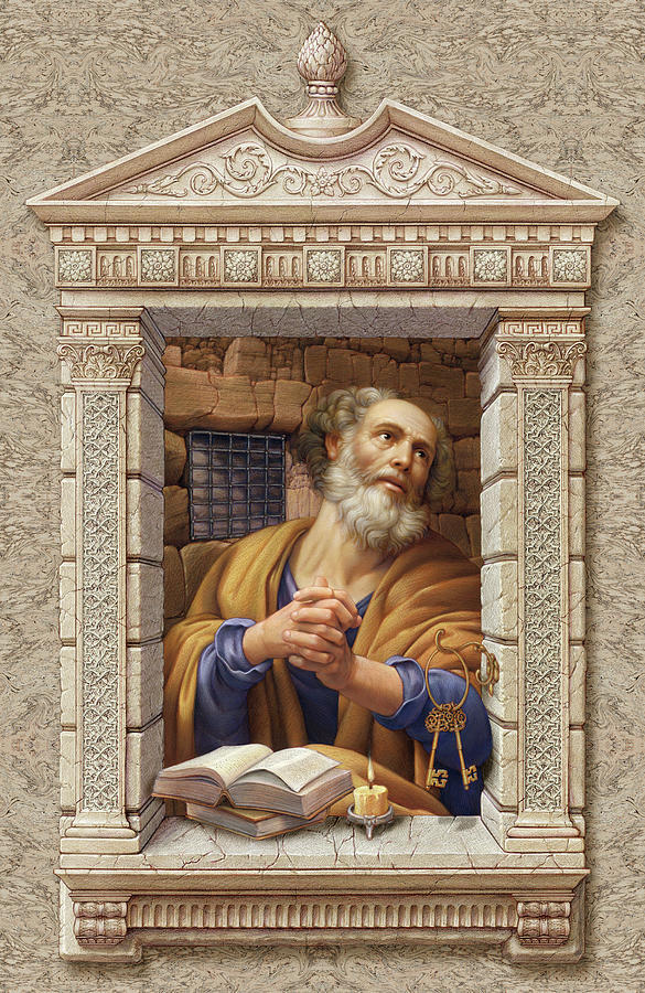 St. Peter Painting by Kurt Wenner St. Peter Painting by Kurt Wenner