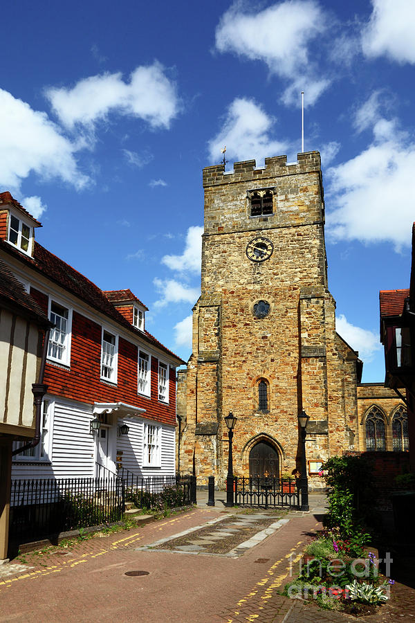 St Peter and St Paul church Tonbridge Kent England Photograph by James Brunker