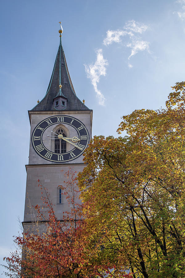 St. Peter Church Clock 3 Photograph by Cindy Robinson