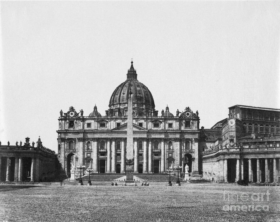 St Peters Basilica, c1855 Photograph by Granger