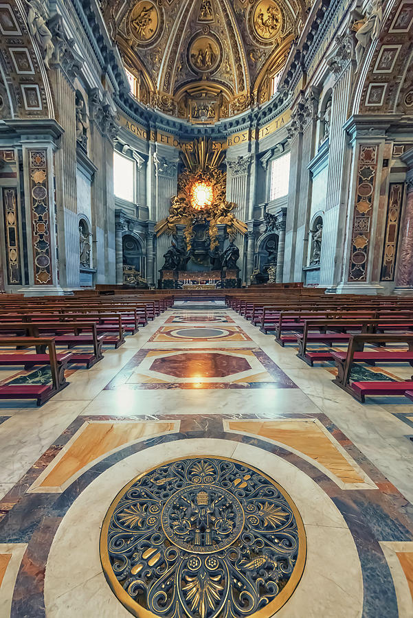 Architecture Photograph - St Peters Basilica  by Manjik Pictures