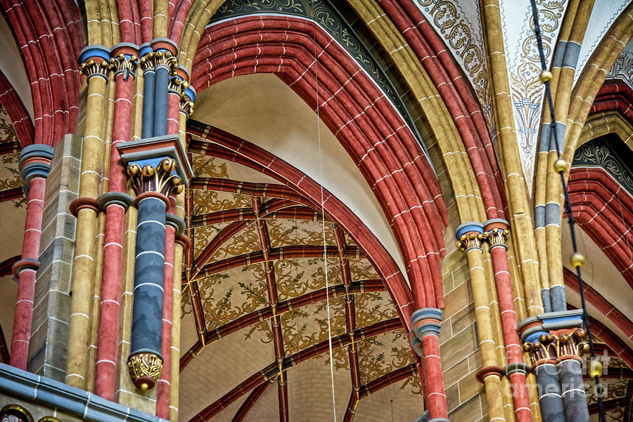 St Peters Cathedral arches in color Photograph by Paul Quinn