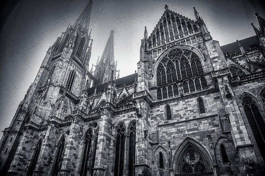 St Peters Cathedral in regensburg Photograph by James C Richardson