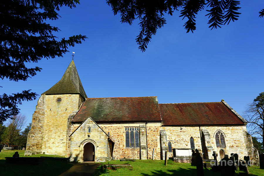 St Peters Old Church panorama Pembury Kent England Photograph by James Brunker