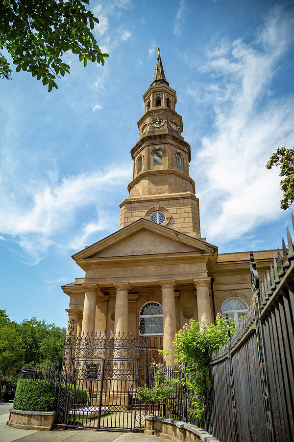 St. Philips Church in Charleston, SC Photograph by Cindy Robinson