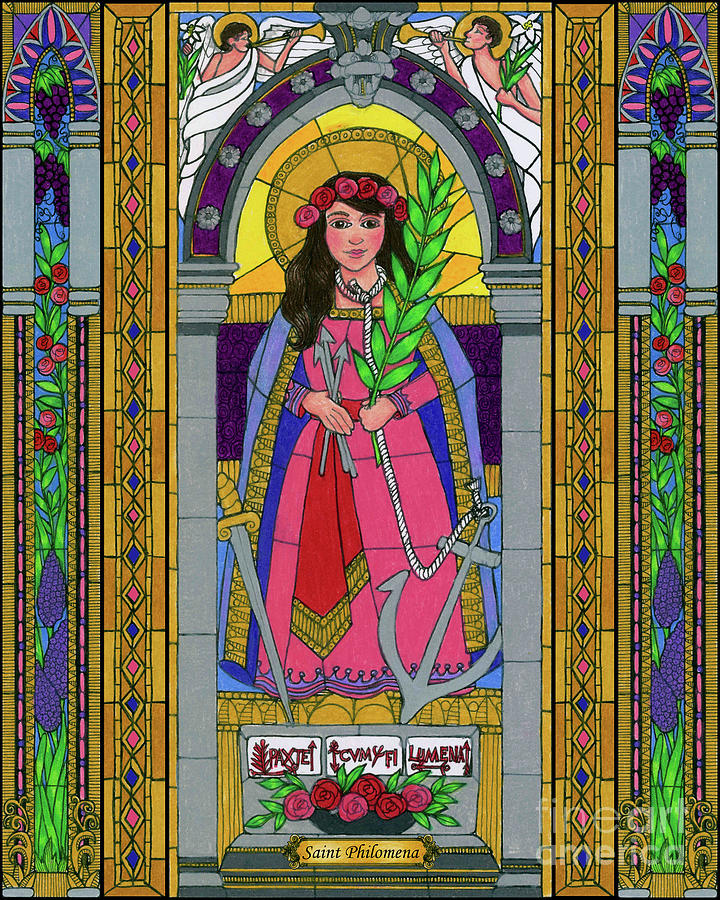 St. Philomena - BNPLM Painting by Brenda Nippert - Fine Art America