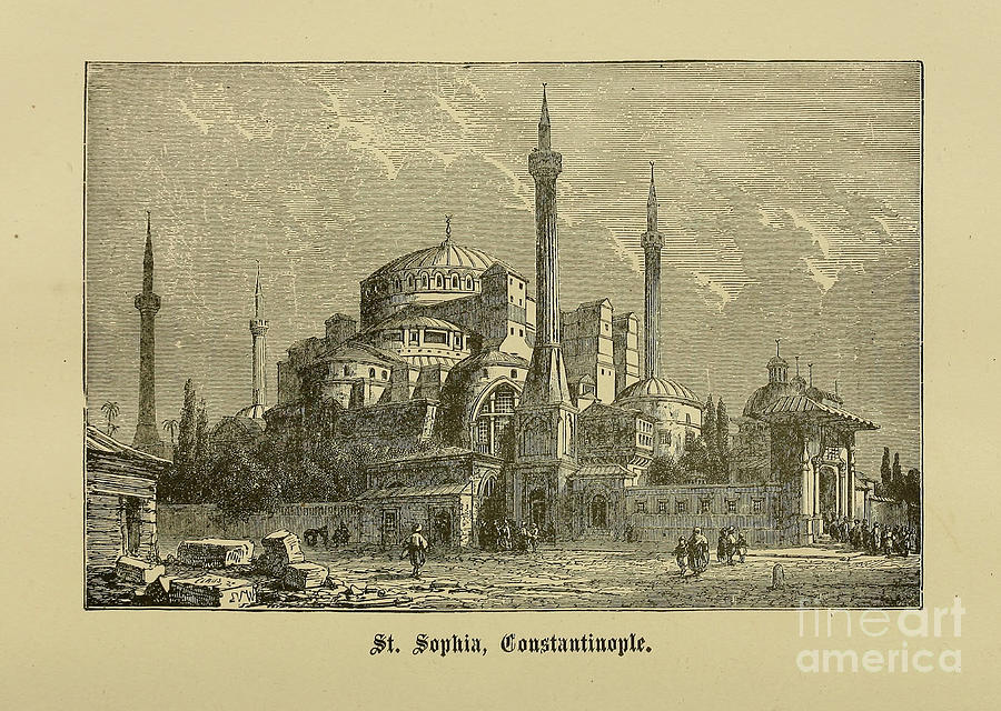 St. Sophia Constantinople f1 Photograph by Historic illustrations ...