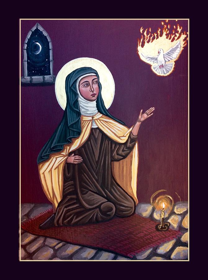 Dove Painting - St. Teresa of Avila by Kelly Latimore