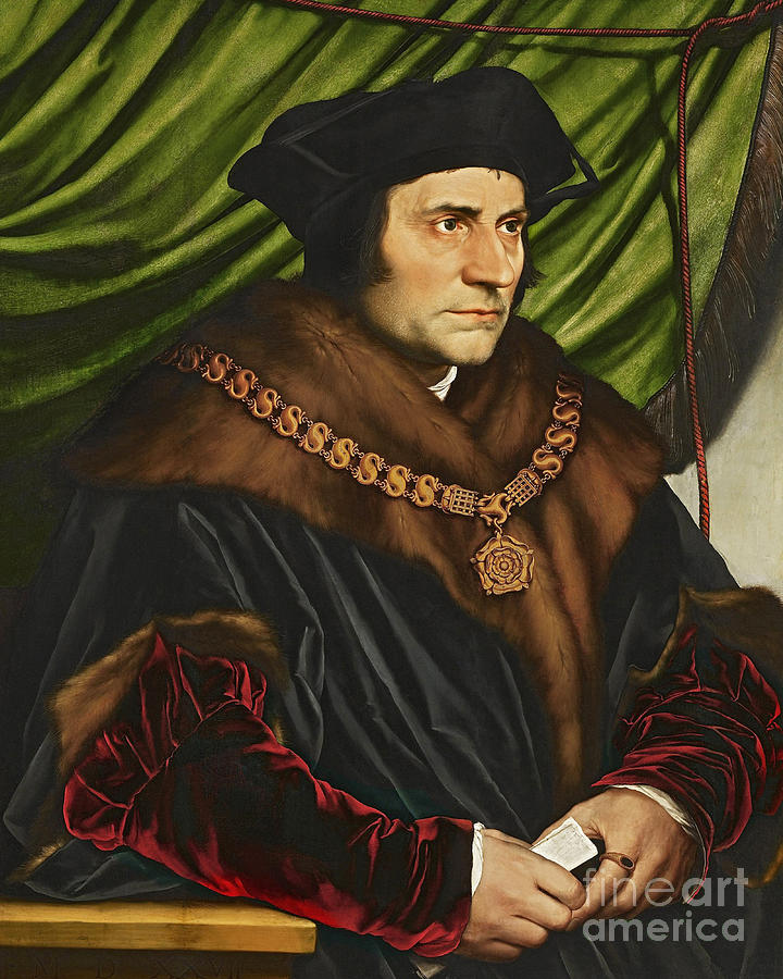 St. Thomas More - CZORE Painting by Hans Holbein the Younger