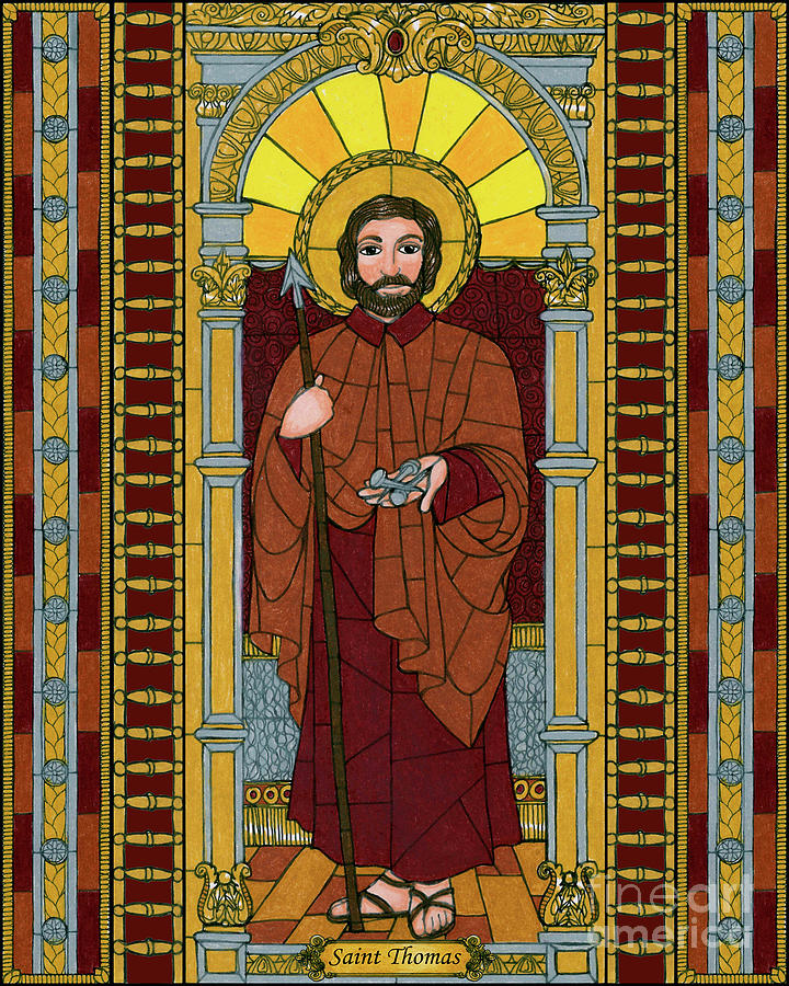 St. Thomas the Apostle - BNOMA Painting by Brenda Nippert - Fine Art ...