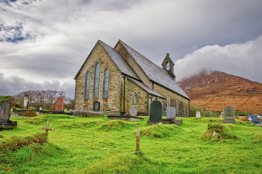 Nature Photograph - St. Thomass Church, Dugort, Achill, County Mayo, Ireland by Michael Kinsella