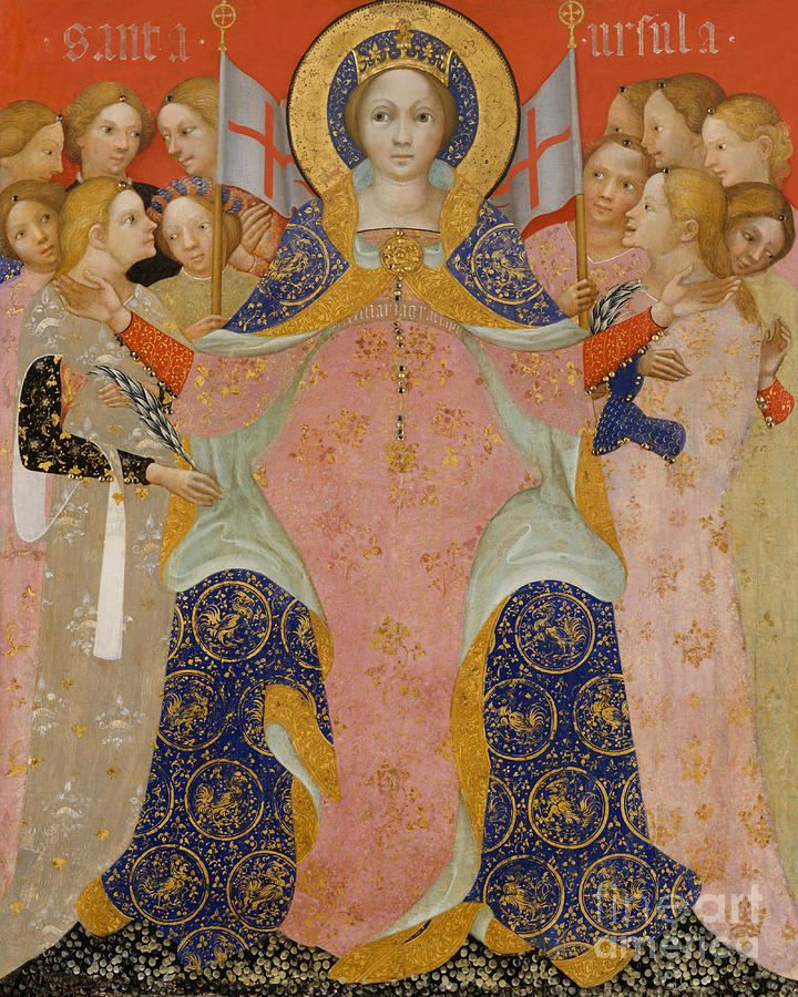 St. Ursula and Her Maidens - CZUHM                  Painting by Niccolo di Pietro