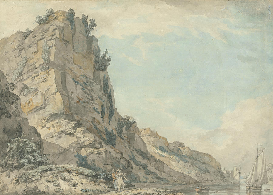 St. Vincents Rock, Clifton, Bristol Drawing by Francis Wheatley