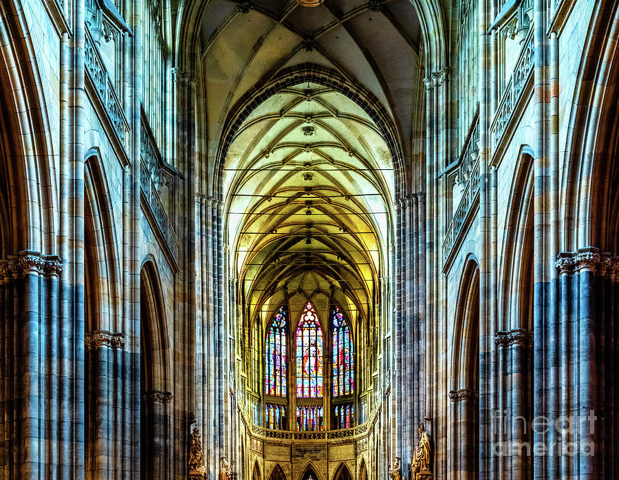 Prague St Vitus Cathedral 1 Photograph by M G Whittingham