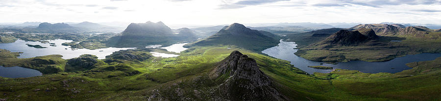 Stac Pollaidh Highlands Scotland super wide Photograph by Sonny Ryse