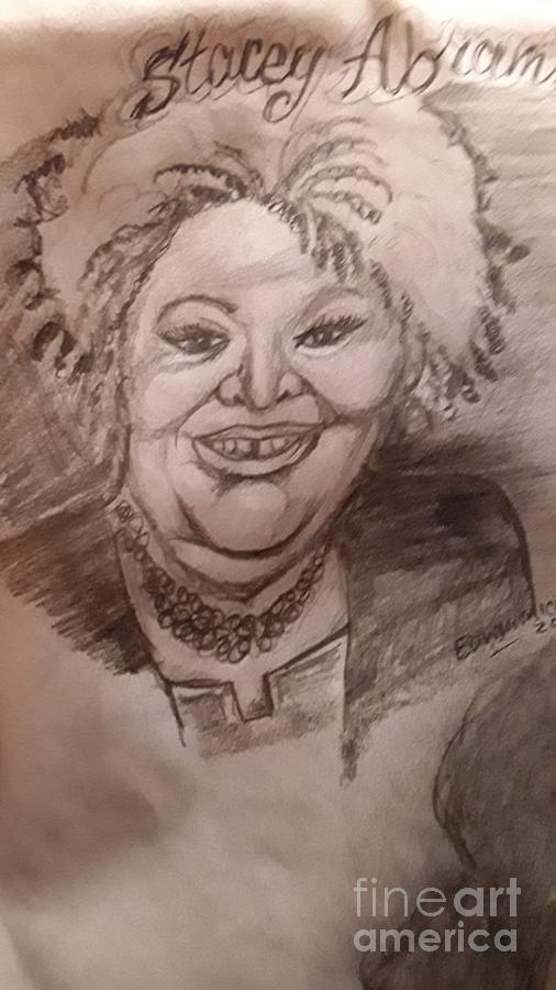 Alt Drawing - Stacey Abrams by Boss Washington