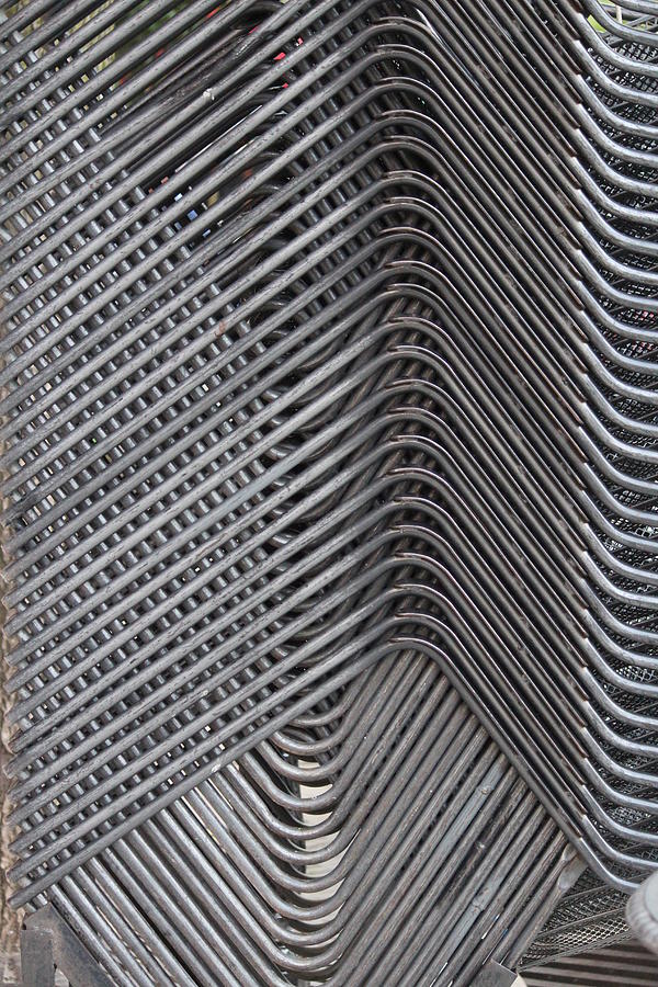 Chairs Photograph - Stacked Chairs by Callen Harty Chairs Photograph - Stacked Chairs by Callen Harty