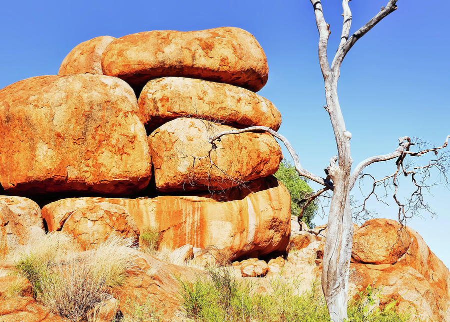 Stacked - Karlu Karlu - Devils Marbles, Northern Territory Photograph by Lexa Harpell