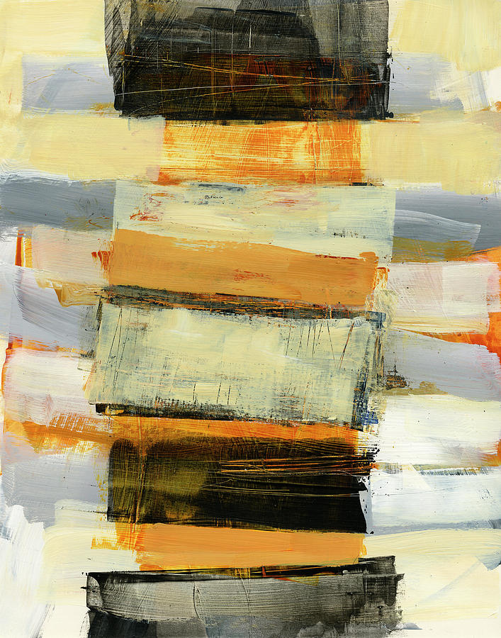 Pattern Painting - Stacked Stripes #2 by Jane Davies