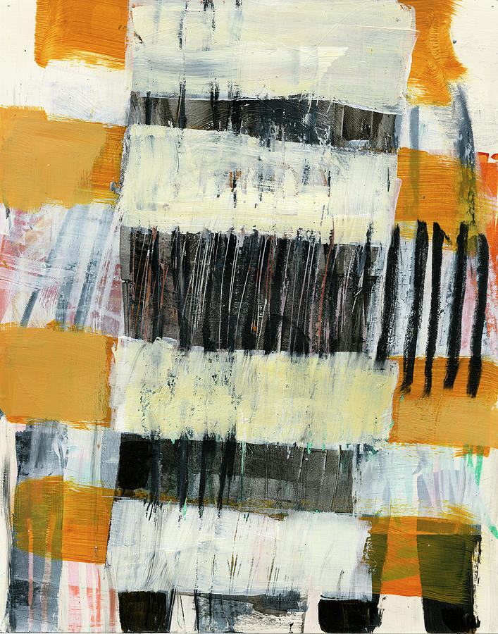 Pattern Painting - Stacked Stripes #4 by Jane Davies