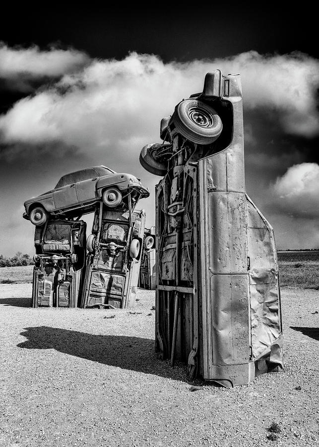 Stacking Cars Photograph by Stephen Stookey