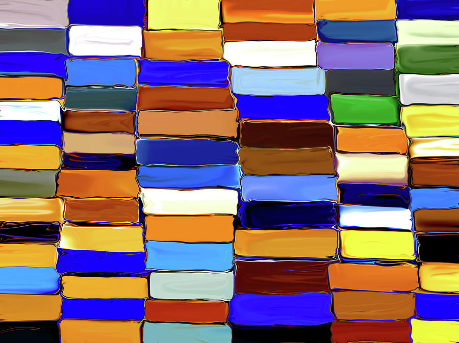 Stacks of Color Digital Art by Loxi Sibley